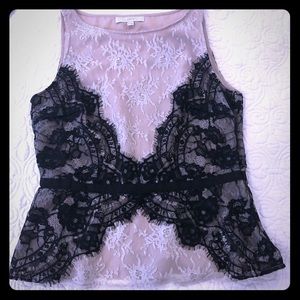 Loft gorgeous lace sleeveless blouse
